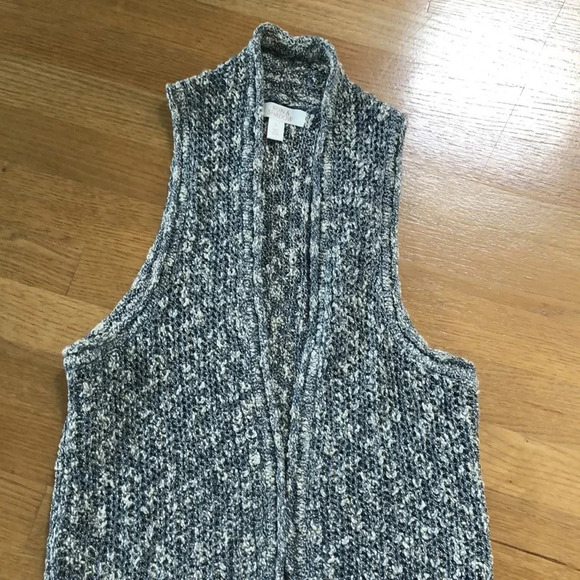 Tunic length sweater vest - Picture 2 of 4